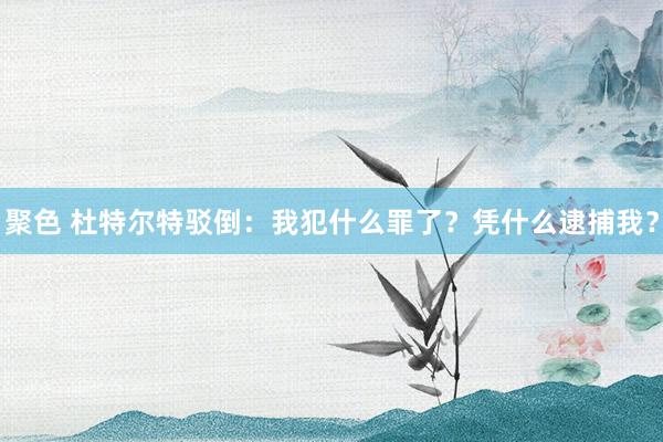 聚色 杜特尔特驳倒：我犯什么罪了？凭什么逮捕我？