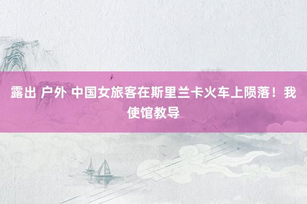 露出 户外 中国女旅客在斯里兰卡火车上陨落！我使馆教导
