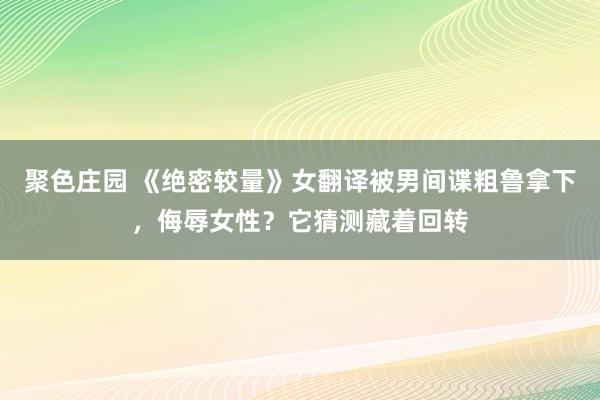 聚色庄园 《绝密较量》女翻译被男间谍粗鲁拿下，侮辱女性？它猜测藏着回转