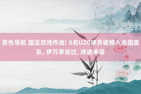 聚色导航 国足双线作战! 8名U20球员破格入选国度队， 伊万早说过， 球迷承诺